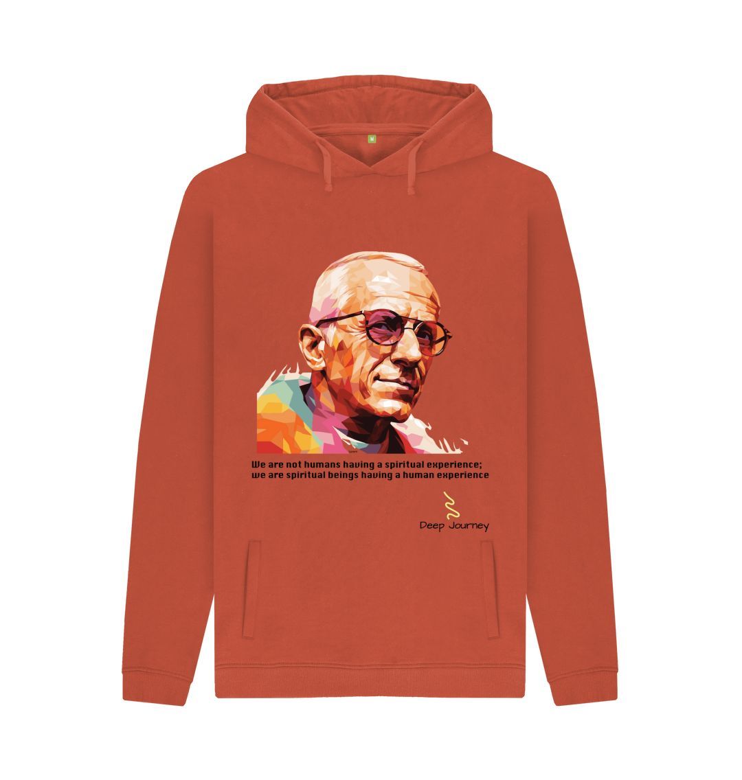 Rust Spiritual Being | Mens Hoodie | 100% Cotton